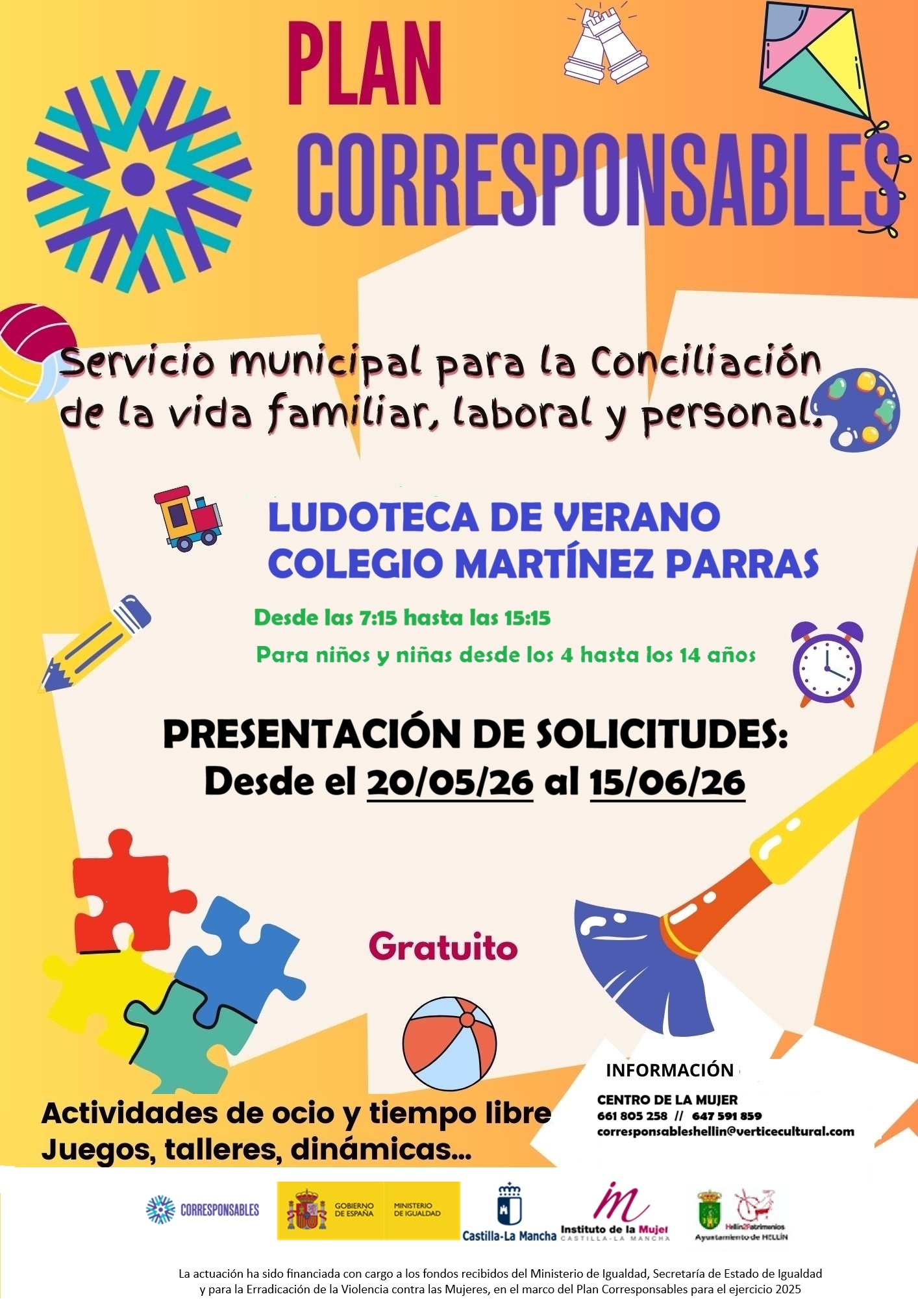 Cartel Ludoteca verano 26