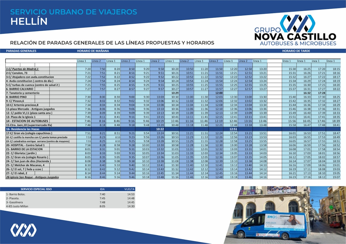 HORARIOS AUTOBUSES ACTUALIZADOS