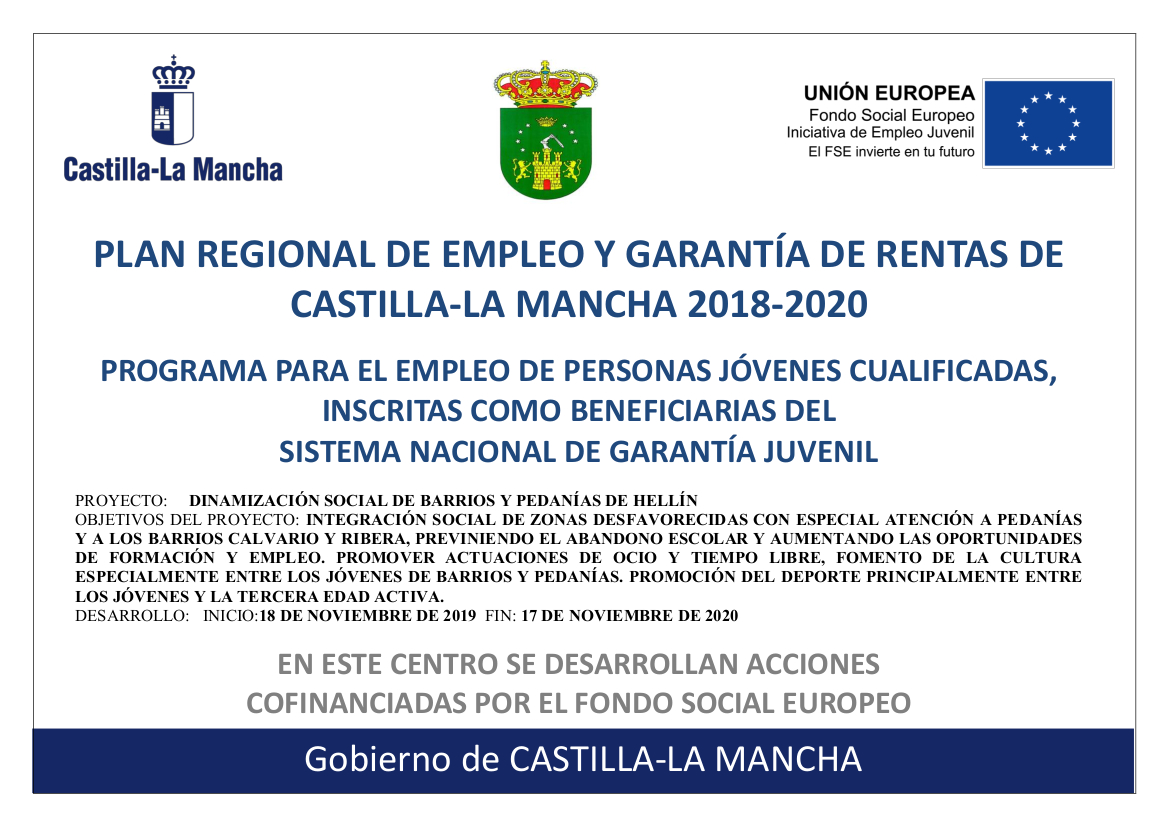 Cartel Empleo Plan SNGJ