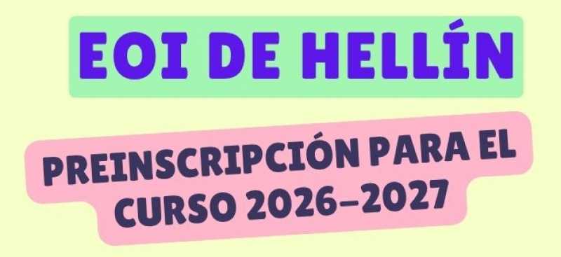 [Escuela de Idioma] Plazo de matr&iacute;cula de la EOI de Hell&iacute;n